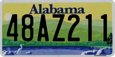 AL license plate 48AZ211