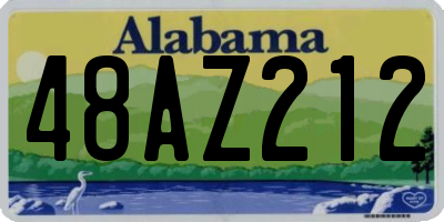 AL license plate 48AZ212