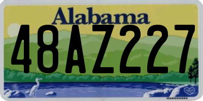 AL license plate 48AZ227