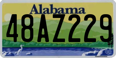 AL license plate 48AZ229