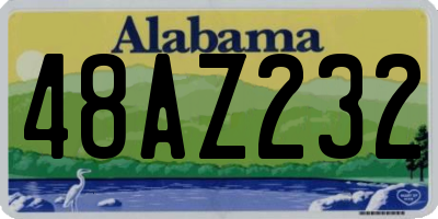 AL license plate 48AZ232