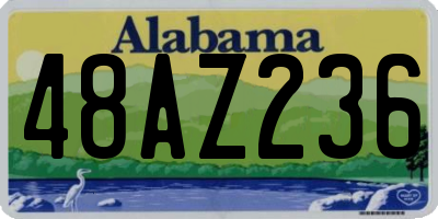 AL license plate 48AZ236