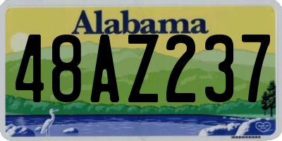 AL license plate 48AZ237