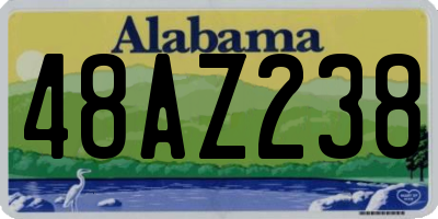 AL license plate 48AZ238