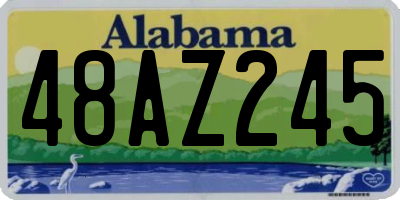 AL license plate 48AZ245