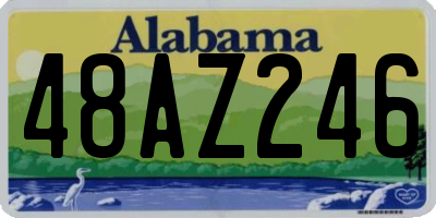 AL license plate 48AZ246