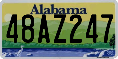 AL license plate 48AZ247
