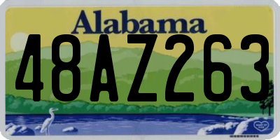 AL license plate 48AZ263