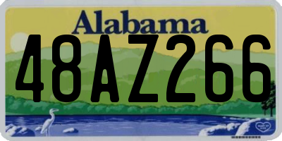 AL license plate 48AZ266