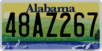 AL license plate 48AZ267