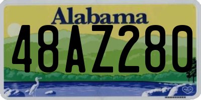 AL license plate 48AZ280