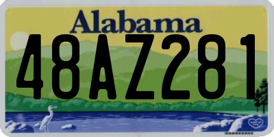 AL license plate 48AZ281