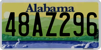 AL license plate 48AZ296
