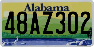 AL license plate 48AZ302