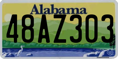 AL license plate 48AZ303