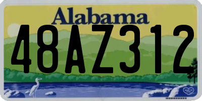 AL license plate 48AZ312