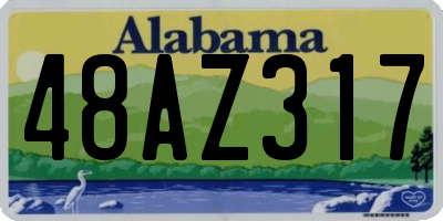 AL license plate 48AZ317