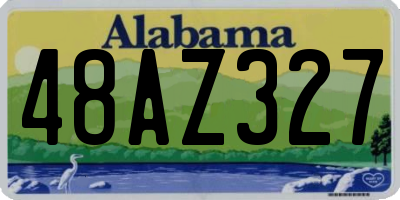 AL license plate 48AZ327