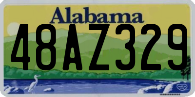 AL license plate 48AZ329