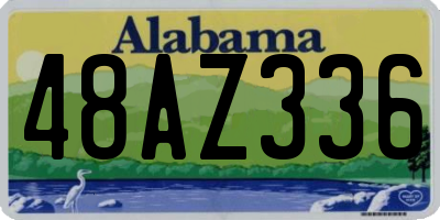 AL license plate 48AZ336