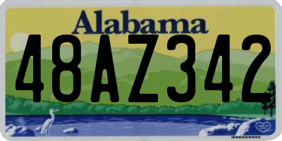 AL license plate 48AZ342