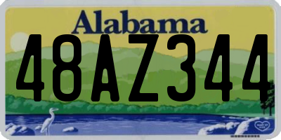 AL license plate 48AZ344