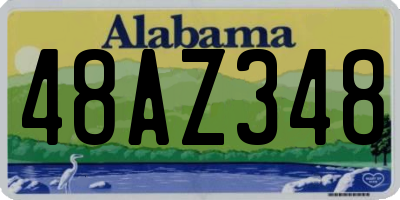 AL license plate 48AZ348
