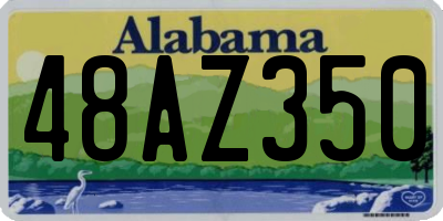 AL license plate 48AZ350
