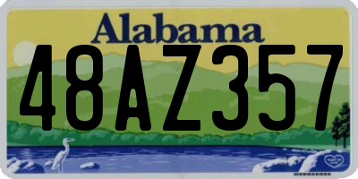 AL license plate 48AZ357