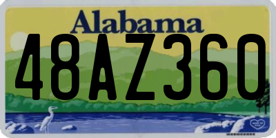 AL license plate 48AZ360