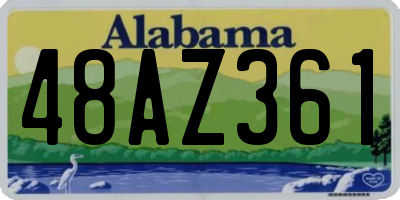 AL license plate 48AZ361