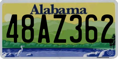 AL license plate 48AZ362