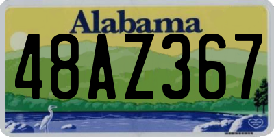 AL license plate 48AZ367