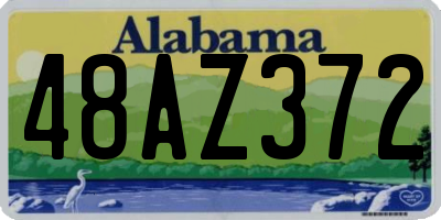 AL license plate 48AZ372