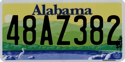 AL license plate 48AZ382