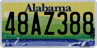 AL license plate 48AZ388