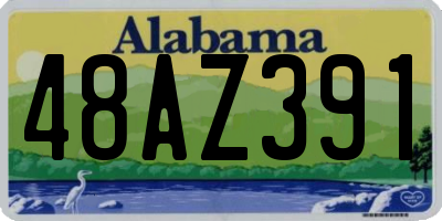 AL license plate 48AZ391