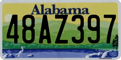 AL license plate 48AZ397
