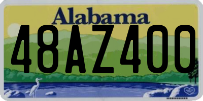 AL license plate 48AZ400