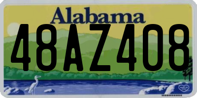 AL license plate 48AZ408
