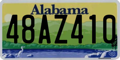 AL license plate 48AZ410