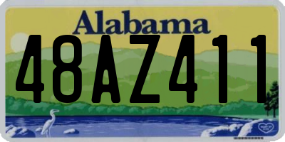 AL license plate 48AZ411
