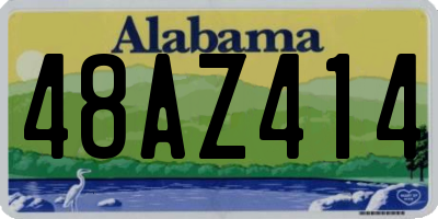 AL license plate 48AZ414