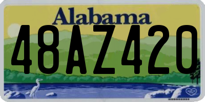 AL license plate 48AZ420