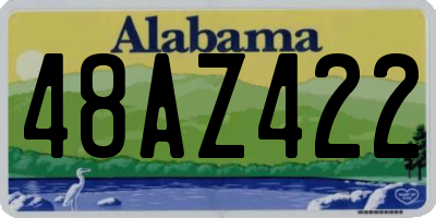 AL license plate 48AZ422