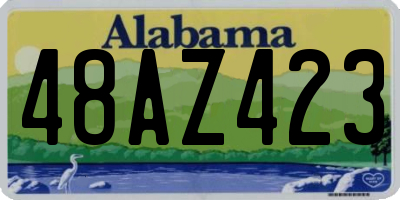 AL license plate 48AZ423
