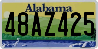 AL license plate 48AZ425