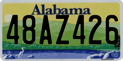 AL license plate 48AZ426