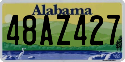 AL license plate 48AZ427