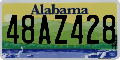 AL license plate 48AZ428